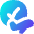 Flight Airplane Approval Check Circle Icon from Flex Gradient Set