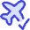 Flight Airplane Approval Check Icon from Flex Duo Set