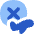 Flight Airplane Declined Xmark Circle Icon from Flex Flat Set