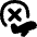 Flight Airplane Declined Xmark Circle Icon from Flex Remix Set