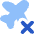Flight Airplane Declined Xmark Icon from Flex Flat Set