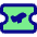 Plane Boarding Pass Icon from Core Pop Set