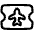 Plane Boarding Pass Icon from Plump Line Set