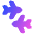 Travel Connecting Airports Icon from Plump Gradient Set