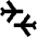 Travel Connecting Airports Icon from Sharp Solid Set