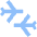 Travel Connecting Airports Icon from Sharp Flat Set