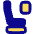 Travel Flight Class Icon from Plump Pop Set