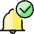 Alarm Bell Check Icon from Ultimate Colors Set