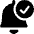 Alarm Bell Check Icon from Ultimate Bold Set
