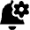 Alarm Bell Cog Setting Icon from Ultimate Bold Set