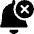 Alarm Bell Disable Icon from Ultimate Bold Set