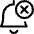 Alarm Bell Disable Icon from Ultimate Regular Set