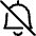 Alarm Bell Off Icon from Ultimate Regular Set