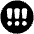 Alert Circle Priority High Icon from Plump Solid Set