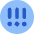 Alert Circle Priority High Icon from Core Flat Set