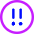 Alert Circle Priority Medium Icon from Core Neon Set