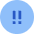 Alert Circle Priority Medium Icon from Sharp Flat Set