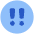 Alert Circle Priority Medium Icon from Plump Flat Set