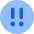 Alert Circle Priority Medium Icon from Core Flat Set