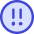 Alert Circle Priority Medium Icon from Core Duo Set