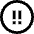Alert Circle Priority Medium Icon from Sharp Line Set