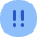 Alert Circle Priority Medium Icon from Flex Flat Set