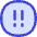 Alert Circle Priority Medium Icon from Flex Duo Set