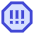 Alert Octagon Priority High Icon from Sharp Duo Set