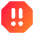 Alert Octagon Priority Medium Icon from Core Gradient Set