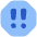 Alert Octagon Priority Medium Icon from Plump Flat Set