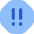 Alert Octagon Priority Medium Icon from Flex Flat Set