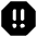 Alert Octagon Priority Medium Icon from Core Solid Set