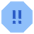 Alert Octagon Priority Medium Icon from Sharp Flat Set