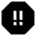 Alert Octagon Priority Medium Icon from Sharp Solid Set