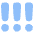 Alert Priority High Icon from Plump Flat Set
