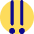 Alert Priority Medium Icon from Core Pop Set