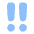 Alert Priority Medium Icon from Plump Flat Set