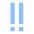 Alert Priority Medium Icon from Sharp Flat Set