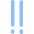 Alert Priority Medium Icon from Flex Flat Set