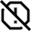 Alert Report Off Icon from Sharp Line Set