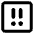 Alert Square Priority Medium Icon from Core Remix Set
