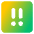 Alert Square Priority Medium Icon from Core Gradient Set