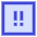 Alert Square Priority Medium Icon from Sharp Duo Set