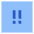 Alert Square Priority Medium Icon from Sharp Flat Set