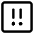 Alert Square Priority Medium Icon from Core Line Set