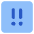 Alert Square Priority Medium Icon from Core Flat Set