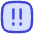 Alert Square Priority Medium Icon from Flex Duo Set