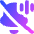 Bell Badge Waveform Slash Icon from Flex Gradient Set