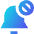 Block Bell Notification Icon from Sharp Gradient Set