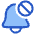 Block Bell Notification Icon from Plump Duo Set